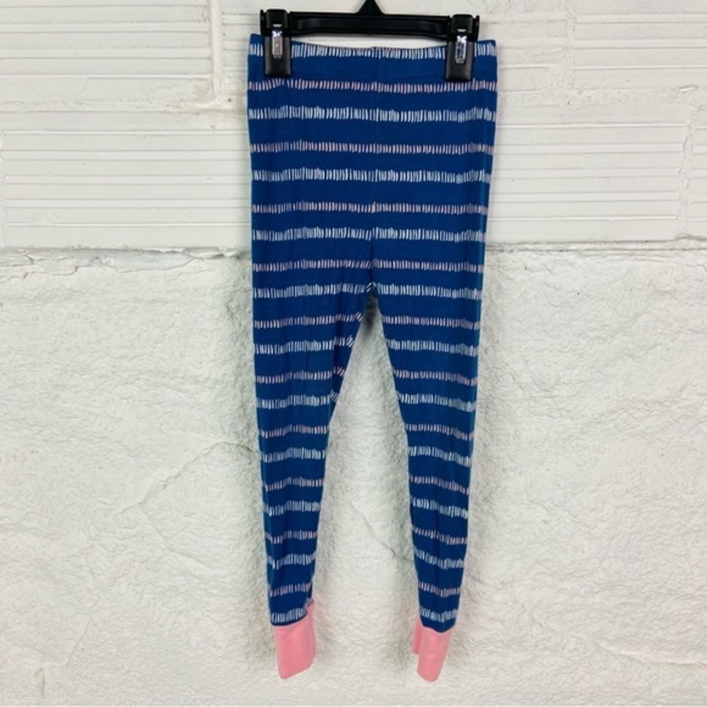 Kirkland Signature Blue and White Striped print cotton pajamas pants size 5